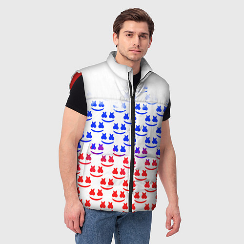 Мужской жилет Marshmello russia color / 3D-Красный – фото 3