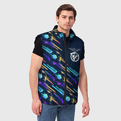 Мужской жилет Benfica градиентные мячи, цвет: 3D-черный — фото 2