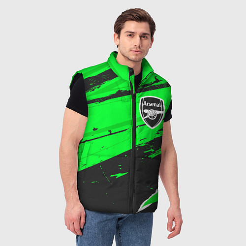 Мужской жилет Arsenal sport green / 3D-Черный – фото 3