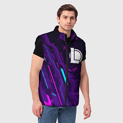 Мужской жилет League of Legends neon gaming, цвет: 3D-черный — фото 2