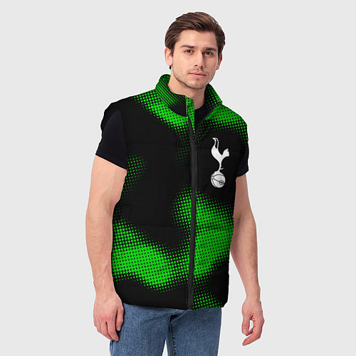 Мужской жилет Tottenham sport halftone / 3D-Черный – фото 3
