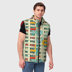 Мужской жилет Яркая панелька, цвет: 3D-красный — фото 2