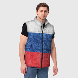 Мужской жилет Флаг России разноцветный, цвет: 3D-черный — фото 2