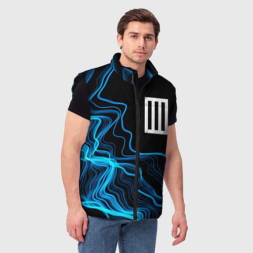 Мужской жилет Paramore sound wave / 3D-Черный – фото 3