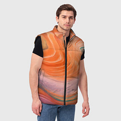 Мужской жилет Мраморный паттерн, цвет: 3D-черный — фото 2