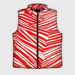 Мужской жилет Упавшая полоска, цвет: 3D-красный