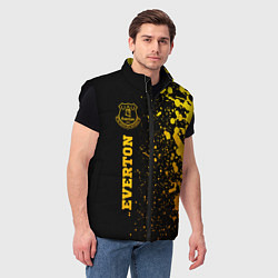 Мужской жилет Everton - gold gradient по-вертикали, цвет: 3D-черный — фото 2