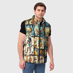 Мужской жилет Пэчворк из Египта, цвет: 3D-черный — фото 2