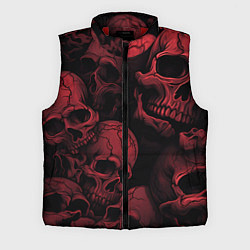Мужской жилет Кровавые черепа, цвет: 3D-красный