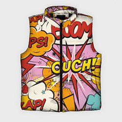 Мужской жилет Oops-boom: комикс бум, цвет: 3D-черный