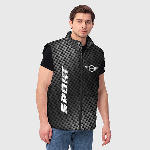 Мужской жилет Mini sport carbon / 3D-Черный – фото 3