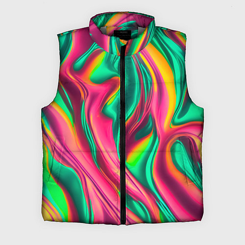 Мужской жилет Неоновый голографик / 3D-Светло-серый – фото 1