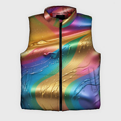 Мужской жилет Жидкий радужный металл, цвет: 3D-красный