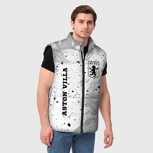 Мужской жилет Aston Villa sport на светлом фоне вертикально / 3D-Черный – фото 3