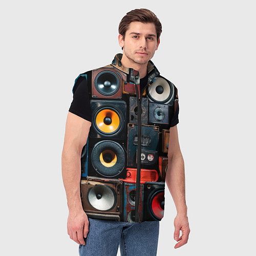 Мужской жилет Audio speaker / 3D-Черный – фото 3