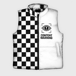 Мужской жилет Content Warning шашечки