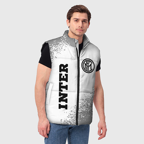 Мужской жилет Inter sport на светлом фоне вертикально / 3D-Черный – фото 3