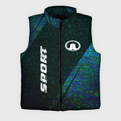 Мужской жилет Great Wall sport glitch blue, цвет: 3D-черный