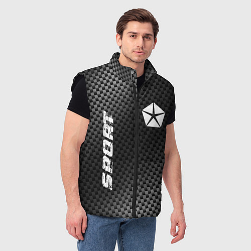 Мужской жилет Jeep sport carbon / 3D-Черный – фото 3