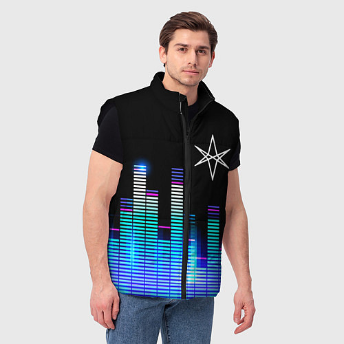 Мужской жилет Bring Me the Horizon эквалайзер / 3D-Черный – фото 3