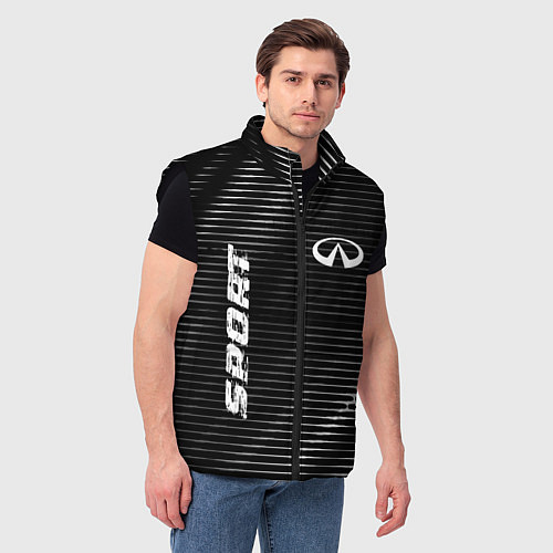 Мужской жилет Infiniti sport metal / 3D-Черный – фото 3