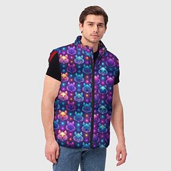 Мужской жилет Фурри мордочки лисица, цвет: 3D-красный — фото 2