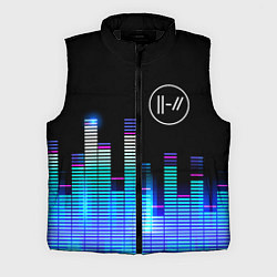 Мужской жилет Twenty One Pilots эквалайзер, цвет: 3D-черный