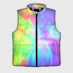 Мужской жилет Яркий тай-дай абстракция, цвет: 3D-черный