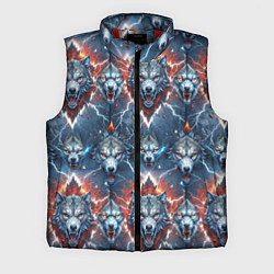Мужской жилет Волчки эпичный паттерн, цвет: 3D-красный