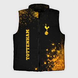 Мужской жилет Tottenham - gold gradient вертикально, цвет: 3D-черный