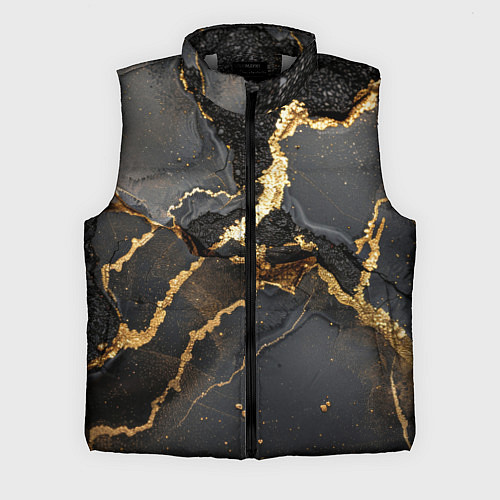 Мужской жилет Золото и черный агат / 3D-Светло-серый – фото 1
