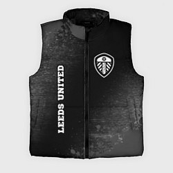 Мужской жилет Leeds United sport на темном фоне вертикально, цвет: 3D-черный