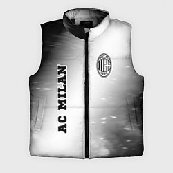 Мужской жилет AC Milan sport на светлом фоне вертикально, цвет: 3D-черный