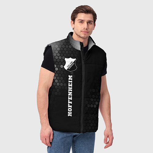 Мужской жилет Hoffenheim sport на темном фоне по-вертикали / 3D-Черный – фото 3