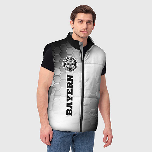 Мужской жилет Bayern sport на светлом фоне по-вертикали / 3D-Черный – фото 3