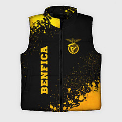 Мужской жилет Benfica - gold gradient вертикально, цвет: 3D-черный