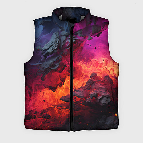 Мужской жилет Яркий абстрактный путь / 3D-Светло-серый – фото 1
