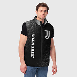 Мужской жилет Juventus sport на темном фоне вертикально, цвет: 3D-черный — фото 2