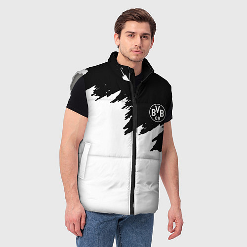 Мужской жилет Borussia краски белые / 3D-Светло-серый – фото 3