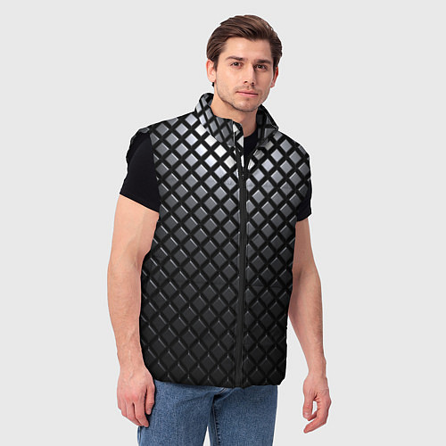Мужской жилет Доспехи из карбона / 3D-Черный – фото 3