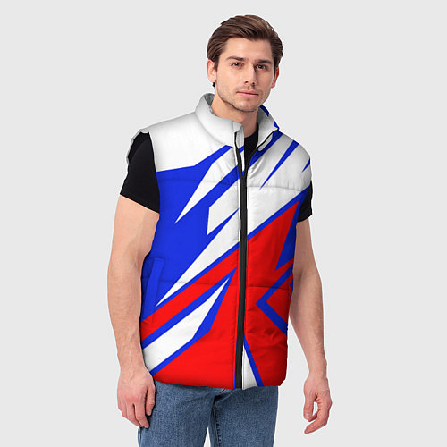 Мужской жилет Geometry Russia / 3D-Черный – фото 3