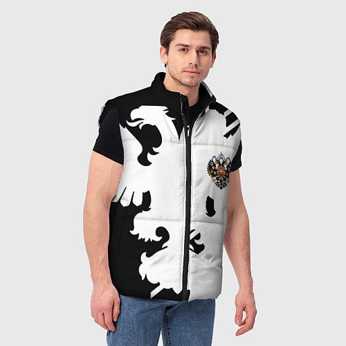 Мужской жилет Имперская Россия спортивный стиль / 3D-Черный – фото 3