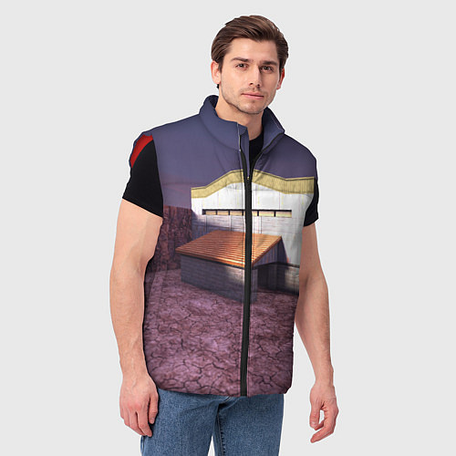 Мужской жилет Counter Strike 1 6 de nuke / 3D-Красный – фото 3