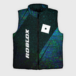 Мужской жилет Roblox glitch blue, цвет: 3D-черный