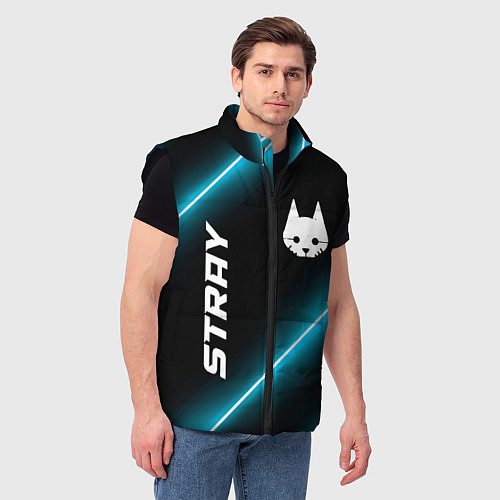 Мужской жилет Stray неоновые лампы / 3D-Черный – фото 3