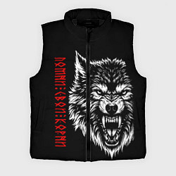 Мужской жилет Волк - помни свои корни, цвет: 3D-черный
