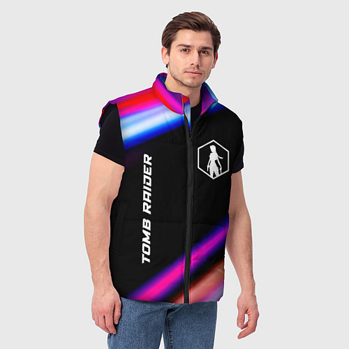 Мужской жилет Tomb Raider speed game lights / 3D-Черный – фото 3