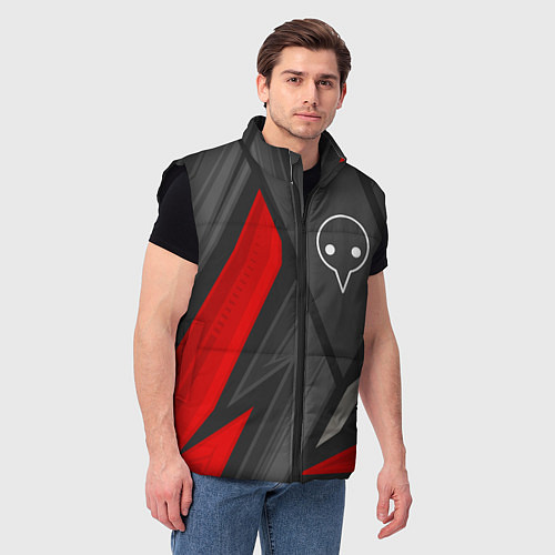 Мужской жилет Evangelion red lines / 3D-Черный – фото 3