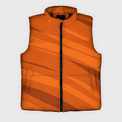 Мужской жилет Тёмный оранжевый полосами, цвет: 3D-черный