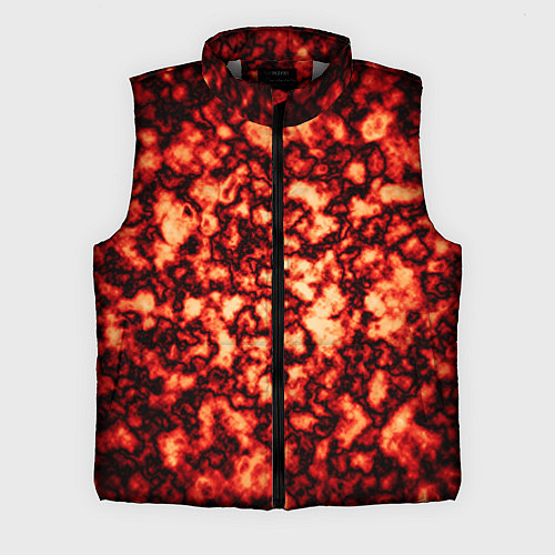 Мужской жилет Узор огня / 3D-Светло-серый – фото 1